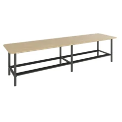 Table double haute rectangulaire 16/18 places Workbench - l. 442,2 x pr. 120 cm