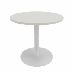Table Epure Cafet - Ø 80 cm - plateau mélaminé - piétement central époxy