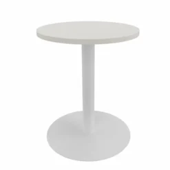 Table Epure Cafet - Ø 60 cm - plateau mélaminé - piétement central époxy