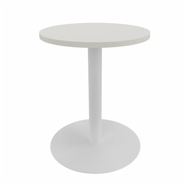 Table Epure Cafet - Ø 60 cm - plateau mélaminé - piétement central époxy