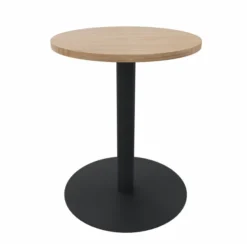 Table Epure Cafet - Ø 60 cm - plateau mélaminé - piétement central époxy