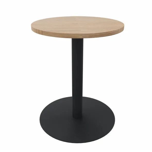 Table Epure Cafet - Ø 60 cm - plateau mélaminé - piétement central époxy