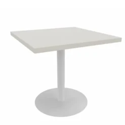 Table Epure Cafet - 80 x 80 cm - plateau mélaminé - piétement central époxy