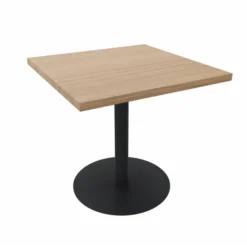 Table Epure Cafet - 80 x 80 cm - plateau mélaminé - piétement central époxy