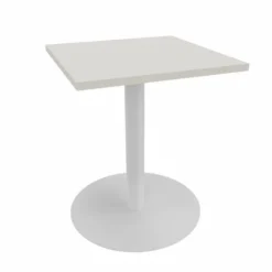 Table Epure Cafet - 60 x 60 cm - plateau mélaminé - piétement central époxy
