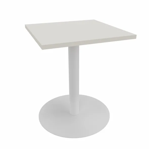 Table Epure Cafet - 60 x 60 cm - plateau mélaminé - piétement central époxy
