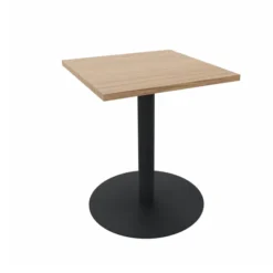 Table Epure Cafet - 60 x 60 cm - plateau mélaminé - piétement central époxy