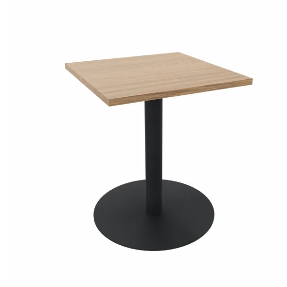 Table Epure Cafet - 60 x 60 cm - plateau mélaminé - piétement central époxy