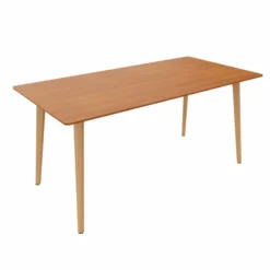 Table Fina club - 160 x 80 cm - plateau stratifié - 4 pieds bois