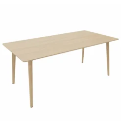Table Fina club - 180 x 90 cm - plateau stratifié - 4 pieds bois