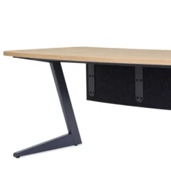 Table forme Arc 4 places Ocular - l. 357,6 x h. 74 x pr. 114,9 cm - avec 1 boitier 1 PC + 1 USB C
