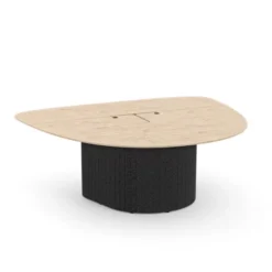 Table forme D 5 places Ocular - l. 208,5 x h. 74 x pr. 177,8 cm - avec 2 prises USB A + C