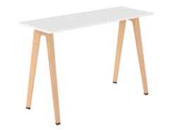 Table haute B Free - 160 x 60 cm - piétement bois