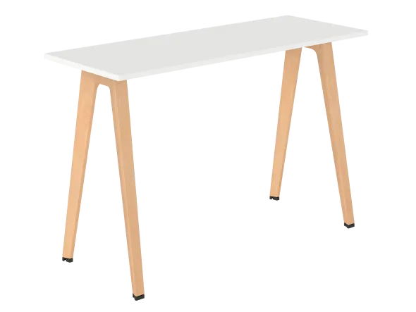 Table haute B Free - 160 x 60 cm - piétement bois