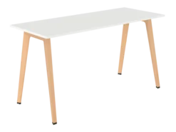 Table haute B Free - 200 x 80 cm - piétement bois