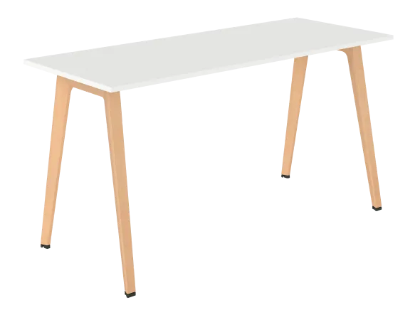 Table haute B Free - 200 x 80 cm - piétement bois