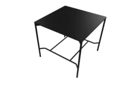 Table haute carrée Rendez-vous - 120 x 120 cm