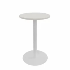 Table haute Epure Cafet - Ø 60 cm - plateau mélaminé - piétement central époxy