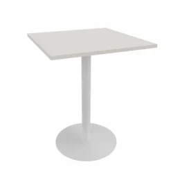 Table haute Epure Cafet - 80 x 80 cm - plateau mélaminé - piétement central époxy