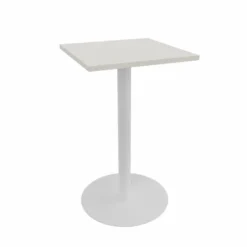 Table haute Epure Cafet - 60 x 60 cm - plateau mélaminé - piétement central époxy