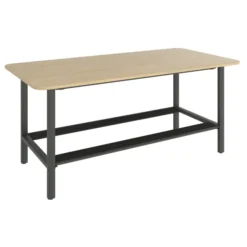 Table haute rectangulaire 8/10 places Workbench - l. 240 x pr. 120 cm