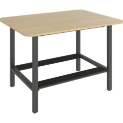 Table haute rectangulaire 6 places Workbench - l. 160 x pr. 120 cm