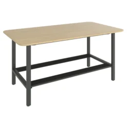 Table haute rectangulaire 8 places Workbench - l. 220 x pr. 120 cm