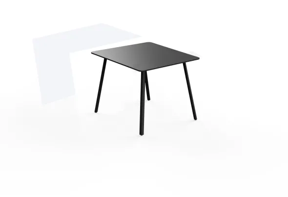 Table haute Tknika - 140 x 140 cm
