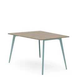 Table haute trapèze 4/6 places Lares Media II - l. 140 x h. 105 x pr. 180 cm