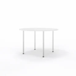 Table Hola Ø 120 cm - 4 pieds finition chrome
