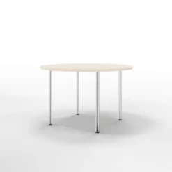 Table Hola Ø 120 cm - 4 pieds finition chrome