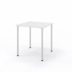 Table Hola 70 x 70 cm - 4 pieds - finition chrome satiné
