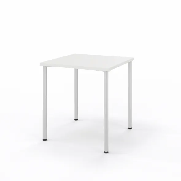 Table Hola 70 x 70 cm - 4 pieds - finition chrome satiné