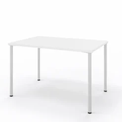 Table Hola 120 x 80 cm - 4 pieds finition chrome satiné