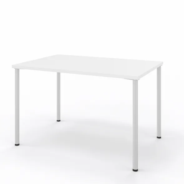 Table Hola 120 x 80 cm - 4 pieds finition chrome satiné