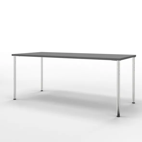 Table Hola 180 x 80 cm - 4 pieds finition chrome
