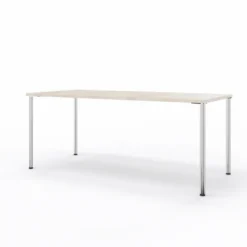 Table Hola 180 x 80 cm - 4 pieds finition chrome