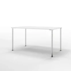 Table Hola 140 x 80 cm - 4 pieds finition chrome