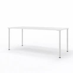 Table Hola 180 x 80 cm - 4 pieds finition chrome satiné