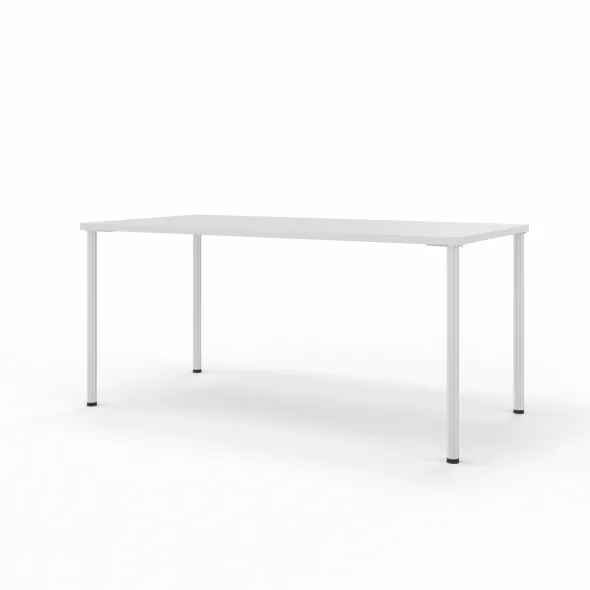 Table Hola 160 x 80 cm - 4 pieds finition chrome satiné
