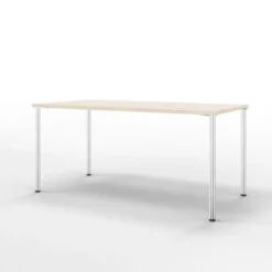 Table Hola 160 x 80 cm - 4 pieds finition chrome satiné