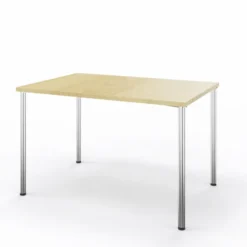Table Hola 120 x 80 cm - 4 pieds finition chrome