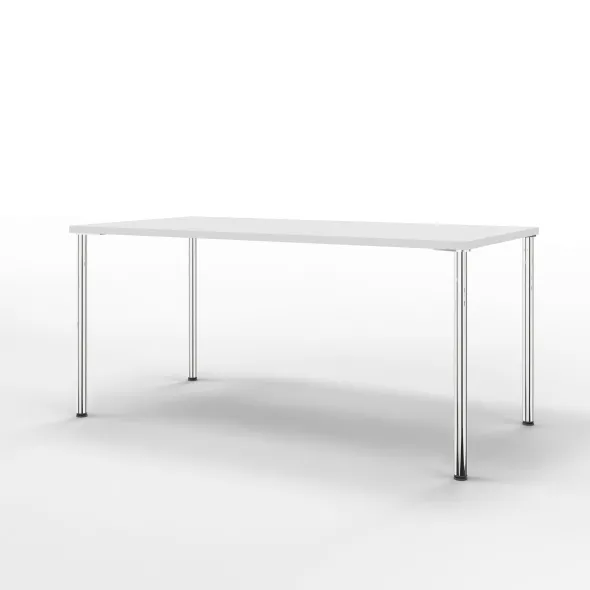 Table Hola 160 x 80 cm - 4 pieds finition chrome