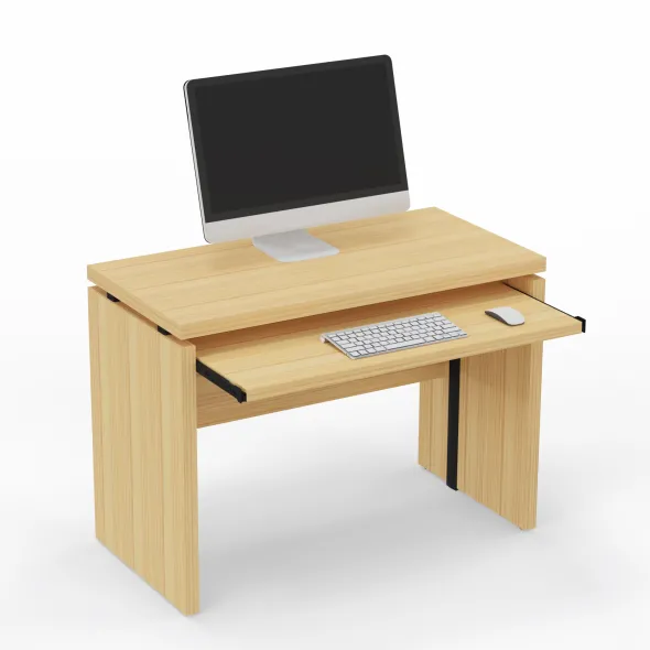 Table informatique Amphitéo - l. 100 x pr. 50 cm - avec tablette