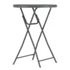 Table mange debout Zang - plateau résine de synthèse - Ø 81 cm - gris foncé