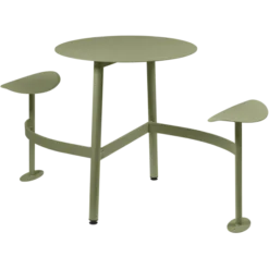 Table modulaire Bolder 2 places - assises reliées en acier
