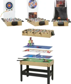 Table multi-jeux - 8 jeux - plateaux modulables