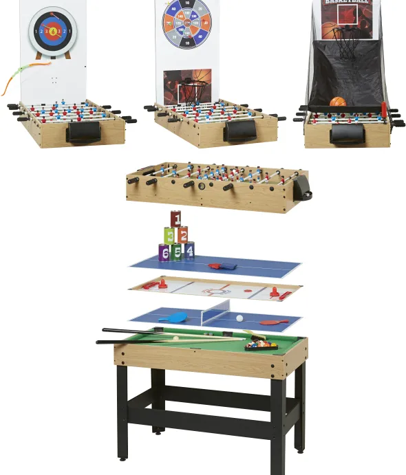 Table multi-jeux - 8 jeux - plateaux modulables