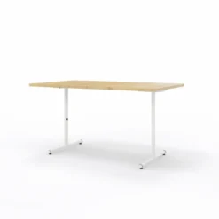 Table pliante Delgado 140 x 80 cm - piétement dégagement latéral finition époxy