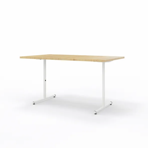 Table pliante Delgado 140 x 80 cm - piétement dégagement latéral finition époxy